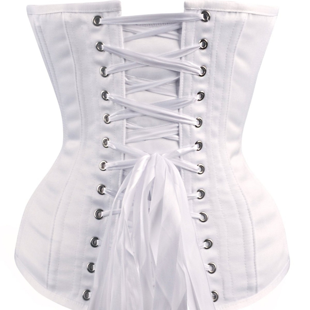 Instant Shape white satin overbust corset - Picture 3 of 9